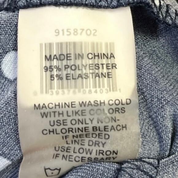 Vince Camuto Navy Blue Polka Dots Sleeveless Ruched Knit Midi Bodycon Dress XS - Picture 5 of 5